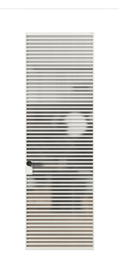 Алюминиевая дверь АЛПЛ040.07 Алюминий светло-серый Декоративное стекло с сеткой "Mesh silver", триплекс, 6 мм Цена 201360  | Volhovec