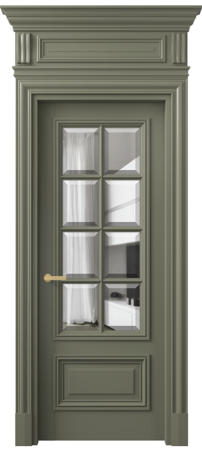 Дверь межкомнатная Antique 7316 Бук оливковый тёмный Прозрачное стекло с фацетом, 6 мм КЭП + Объёмный фриз + Карниз БОТ Цена 7240 AZE Наличники уже входят в базовый комплект. Фабрика дверей Волховец 8 (800) 551 43 19 Межкомнатная дверь Antique 7316 Бук оливковый тёмный Прозрачное стекло с фацетом, 6 мм Цена 7240 AZE | Volhovec