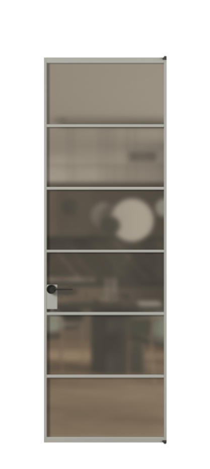 Алюминиевая дверь АЛПЛ040.04 Алюминий нейтральный серый Сатинированное бронзовое стекло, триплекс. Без короба АНСР Цена 128530 Стоимость комплекта двери включает:
1. Полотно (600/650/700/750/800/850/900/950*2000-2400 мм).
2. Короб
3. Комплект фурнитуры (2 торцевые петли и магнитный замок с ответной планкой). Фабрика дверей Волховец 8 (800) 551 43 19 Алюминиевая дверь АЛПЛ040.04 Алюминий нейтральный серый Сатинированное бронзовое стекло, триплекс Цена 128530 | Volhovec