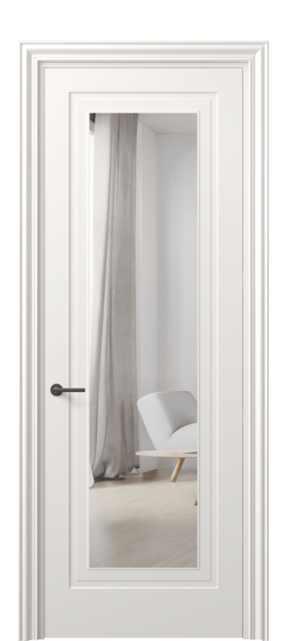 Дверь межкомнатная Mascot 8403 Матовый пудровый белый Двустороннее зеркало, триплекс Фигурный наличник МПБЛ Цена 73099 ₽ Наличники уже входят в базовый комплект. Фабрика дверей Волховец 8 (800) 551 43 19 Межкомнатная дверь Mascot 8403 Матовый пудровый белый Двустороннее зеркало, триплекс Цена 73099 ₽ | Volhovec