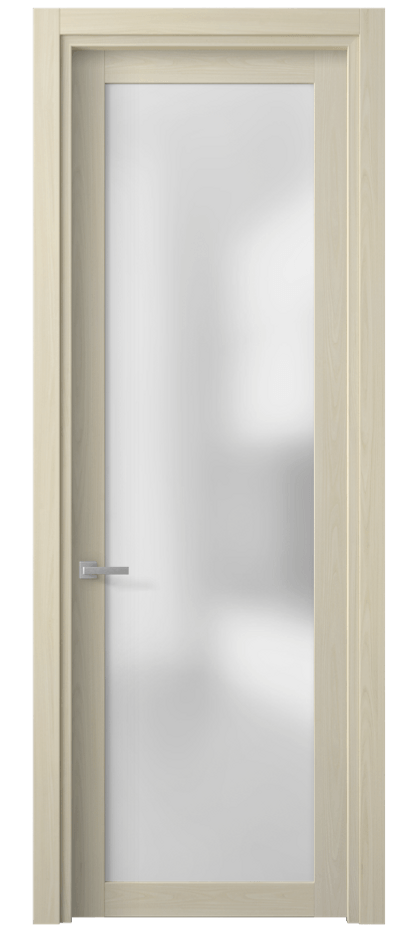 Межкомнатная дверь Planum 2102 Молочный ясень Сатинированное стекло Цена 28730 ₽ | Volhovec