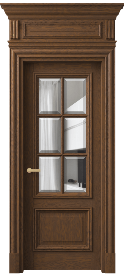Дверь межкомнатная Antique 7312 Дуб каштановый матовый Прозрачное стекло с фацетом, 6 мм КЭП + Объёмный фриз + Карниз ДКШ.М Цена 11630 AZE Наличники уже входят в базовый комплект. Фабрика дверей Волховец 8 (800) 551 43 19 Межкомнатная дверь Antique 7312 Дуб каштановый матовый Прозрачное стекло с фацетом, 6 мм Цена 11630 AZE | Volhovec