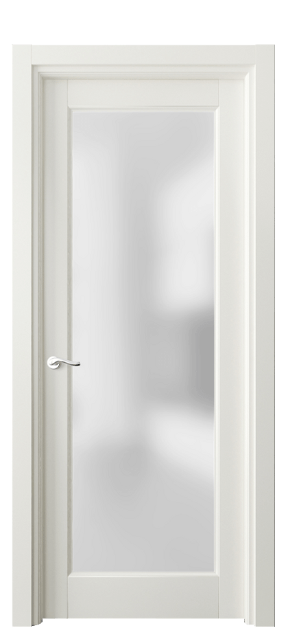 Межкомнатная дверь Lignum 0700 Бук жемчуг Сатинированное стекло Цена 3830 AZE | Volhovec