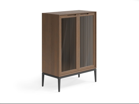 Мебель Витрина Velvet. Цвет Дуб туманный матовый. Материал Массив дуба матовый. Коллекция Витрина Velvet. Картинка.