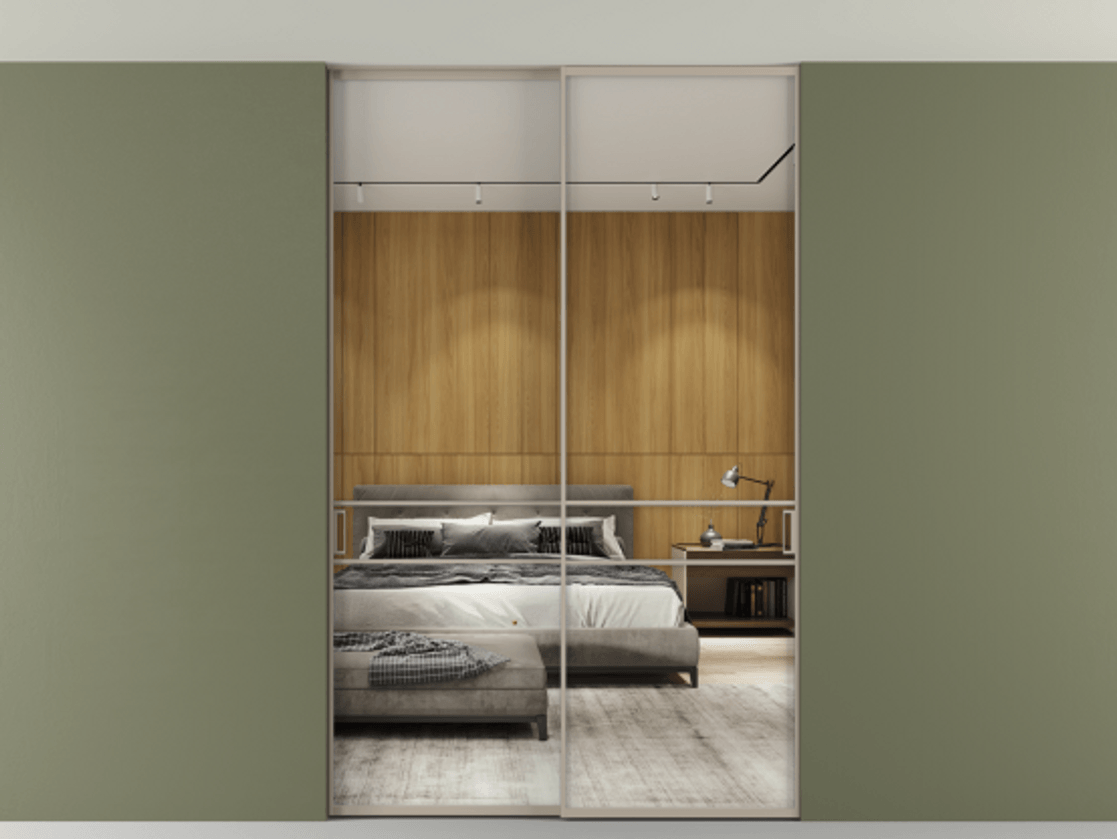 Перегородка Formato внутри проёма двустворчатая со скрытым креплением в потолок АЛПР 040.02 Алюминий бисквитный Двустороннее зеркало, триплекс 6 мм, триплекс 6 мм. Цена 272860 ₽ 1. Полотно 2 шт. (800/2100 мм)
2. Комплект установки раздвижной системы
3. Базовый комплект фурнитуры
4. Ручка RONDO. Фабрика дверей Волховец 8 (800) 551 43 19 Перегородка Formato внутри проёма двустворчатая со скрытым креплением в потолок АЛПР 040.02 Алюминий бисквитный Двустороннее зеркало, триплекс 6 мм, триплекс 6 мм Цена 272860 ₽ | Volhovec