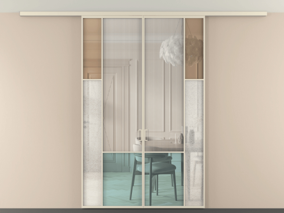 Перегородка Mosaic вдоль стены на потолок 2 створки АЛПР 041.12 Алюминий бежево-серый Комбинация стекол Группы 1 и Группы 3. Цена 274980 ₽ . Фабрика дверей Волховец 8 (800) 551 43 19 Перегородка Mosaic вдоль стены на потолок 2 створки АЛПР 041.12 Алюминий бежево-серый Комбинация стекол Группы 1 и Группы 3 Цена 274980 ₽ | Volhovec