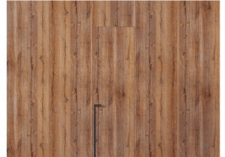 Панели для отделки стен Стеновая панель в искусственной отделке Темный рустик. Цвет Темный рустик. Материал HPL. Коллекция Искусственные отделки. Картинка.