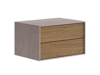 Мебель Тумба подвесная прикроватная Module 2 ящика. Цвет Дуб дымчатый. Материал Шпон ценных пород. Коллекция Тумба подвесная прикроватная Module 2 ящика. Фото. Мебель Тумба подвесная прикроватная Module 2 ящика. Цвет Дуб дымчатый. Материал Шпон ценных пород. Коллекция Тумба подвесная прикроватная Module 2 ящика. Картинка.