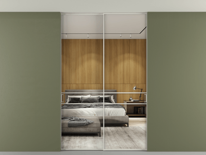 Алюминевая перегородка p2_02 Зеркало триплекс БЕЛ. Цвет Алюминий Белый. Материал Алюминий. Коллекция Перегородка Formato внутри проёма двустворчатая со скрытым креплением в потолок. Фото. Алюминевая перегородка p2_02 Зеркало триплекс БЕЛ. Цвет Алюминий Белый. Материал Алюминий. Коллекция Перегородка Formato внутри проёма двустворчатая со скрытым креплением в потолок. Картинка.