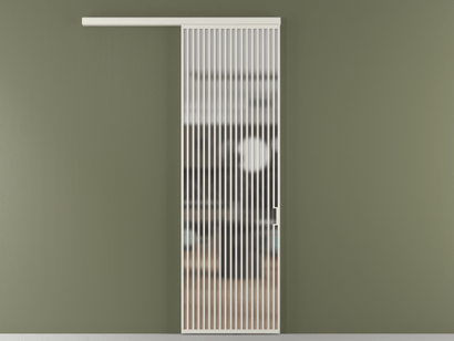 Алюминевая перегородка vd1_06 Matelux Crystalvision БЕЛ. Цвет Алюминий Белый. Материал Алюминий. Коллекция Перегородка Formato вдоль стены одностворчатая. Картинка.