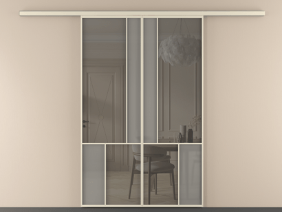 Алюминевая перегородка vd2_1 Алюминий бежево-серый Серый сатин матовое + Серый прозрачное. Цвет Алюминий бежево-серый. Материал Алюминий в эмали. Коллекция New Перегородка Mosaic вдоль стены двустворчатая. Фото. Алюминевая перегородка vd2_1 Алюминий бежево-серый Серый сатин матовое + Серый прозрачное. Цвет Алюминий бежево-серый. Материал Алюминий в эмали. Коллекция New Перегородка Mosaic вдоль стены двустворчатая. Картинка.