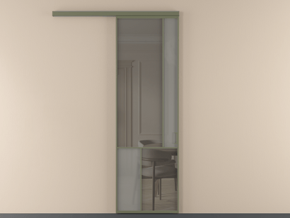 Алюминевая перегородка vd1_1_АОТ_Серый сатин триплекс+Серый триплекс_new. Цвет Алюминий оливковый тёмный. Материал Алюминий в эмали. Коллекция Перегородка Mosaic вдоль стены одностворчатая. Фото. Алюминевая перегородка vd1_1_АОТ_Серый сатин триплекс+Серый триплекс_new. Цвет Алюминий оливковый тёмный. Материал Алюминий в эмали. Коллекция Перегородка Mosaic вдоль стены одностворчатая. Картинка.