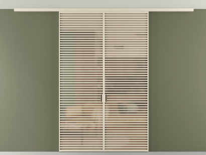 Алюминевая перегородка vd2_07 Алюминий бежево-серый Сатинированное оранжевое стекло, триплекс, 6мм. Цвет Алюминий бежево-серый. Материал Алюминий в эмали. Коллекция Перегородка Formato вдоль стены на потолок двустворчатая. Картинка.