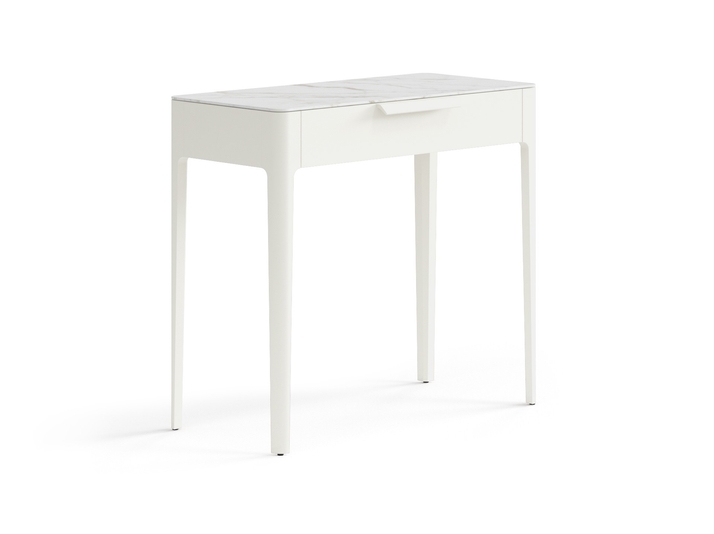 Мебель Консоль Piega 1 ящик. Цвет Матовый молочно-белый. Материал Гладкая эмаль. Коллекция Консоль Piega 1 ящик. Фото. Мебель Консоль Piega 1 ящик. Цвет Матовый молочно-белый. Материал Гладкая эмаль. Коллекция Консоль Piega 1 ящик. Картинка.