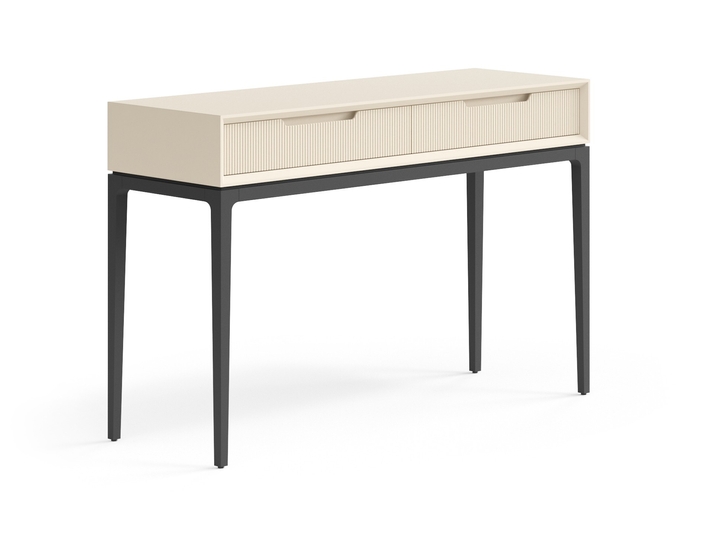 Мебель Консоль Velvet 2 ящика. Цвет Матовый светло-бежевый. Материал Гладкая эмаль. Коллекция Консоль Velvet 2 ящика. Фото. Мебель Консоль Velvet 2 ящика. Цвет Матовый светло-бежевый. Материал Гладкая эмаль. Коллекция Консоль Velvet 2 ящика. Картинка.
