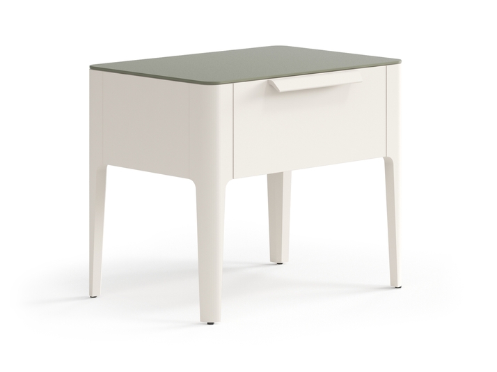 Мебель Тумба прикроватная Piega 1 ящик. Цвет Матовый облачно-серый. Материал Гладкая эмаль. Коллекция Тумба прикроватная Piega 1 ящик. Фото. Мебель Тумба прикроватная Piega 1 ящик. Цвет Матовый облачно-серый. Материал Гладкая эмаль. Коллекция Тумба прикроватная Piega 1 ящик. Картинка.