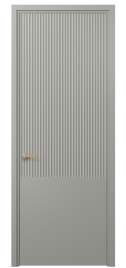 Дверь межкомнатная 8646 МНСР . Цвет Матовый нейтральный серый. Материал Гладкая эмаль. Коллекция Alba. Картинка.