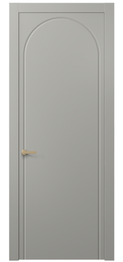 Дверь межкомнатная АКП 8647 МНСР. Цвет Матовый нейтральный серый. Материал Гладкая эмаль. Коллекция Альба. Картинка.