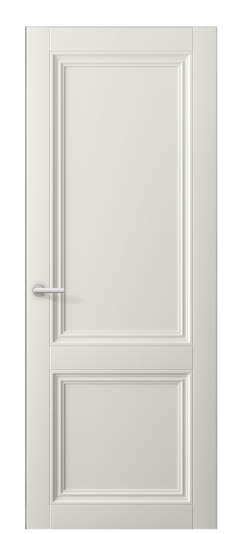 Дверь межкомнатная 2523 МПБЛ. Цвет Матовый пудровый белый. Материал Гладкая эмаль. Коллекция Centro. Картинка.