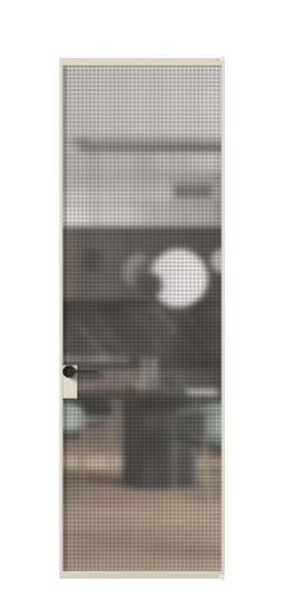 Дверь межкомнатная АЛПЛ040.01 АБСР MS. Цвет Алюминий бежево-серый. Материал Алюминий в эмали. Коллекция Formato. Картинка.