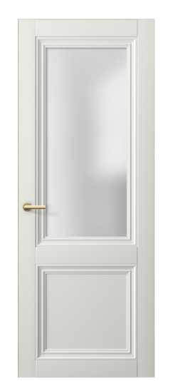 Дверь межкомнатная 2524 ПЭБЛ САТ. Цвет ПЭТ белоснежный. Материал ПЭТ. Коллекция Centro. Картинка.