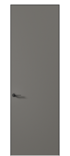 Дверь межкомнатная 0010 МКЛС Матовый классический серый. Цвет Матовый классический серый. Материал Гладкая эмаль. Коллекция Planum Pro. Картинка.