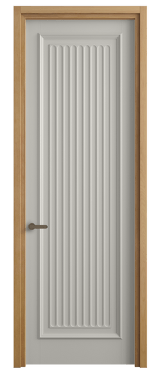 Дверь межкомнатная 6701 БТСР. Цвет Бук тёплый серый. Материал Массив бука эмаль. Коллекция Charm. Картинка.