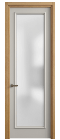Дверь межкомнатная 6702 МОС САТ. Цвет Матовый облачно-серый. Материал Гладкая эмаль. Коллекция Шарм. Картинка.