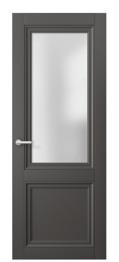 Дверь межкомнатная 2524 ПЭГФ САТ. Цвет ПЭТ графитовый. Материал ПЭТ. Коллекция Centro. Картинка.