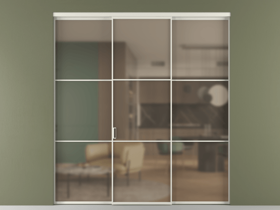 Алюминевая перегородка vn2_03 Бронза сатин триплекс БЕЛ. Цвет Алюминий Белый. Материал Алюминий. Коллекция Перегородка Formato внутри проёма 3 створки. Фото. Алюминевая перегородка vn2_03 Бронза сатин триплекс БЕЛ. Цвет Алюминий Белый. Материал Алюминий. Коллекция Перегородка Formato внутри проёма 3 створки. Картинка.