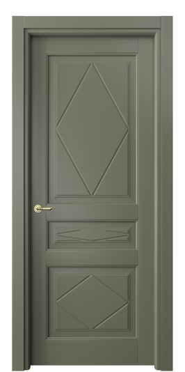 Дверь межкомнатная 6345 БОТ. Цвет Бук оливковый тёмный. Материал Массив бука эмаль. Коллекция Toscana Rombo. Картинка.