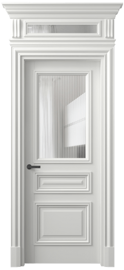 Дверь межкомнатная 7304 БССР MORU. Цвет Бук светло-серый. Материал Массив бука эмаль. Коллекция Antique. Картинка.