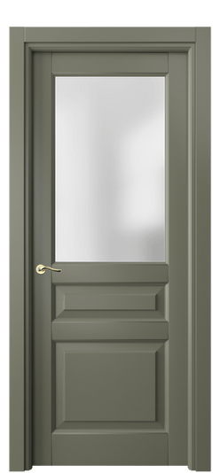 Дверь межкомнатная 0710 БОТ САТ. Цвет Бук оливковый тёмный. Материал Массив бука эмаль. Коллекция Lignum. Картинка.