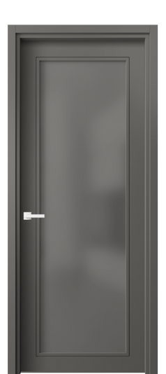 Дверь межкомнатная 8000 МКЛС СЕР САТ. Цвет Матовый классический серый. Материал Гладкая эмаль. Коллекция Neo Classic. Картинка.