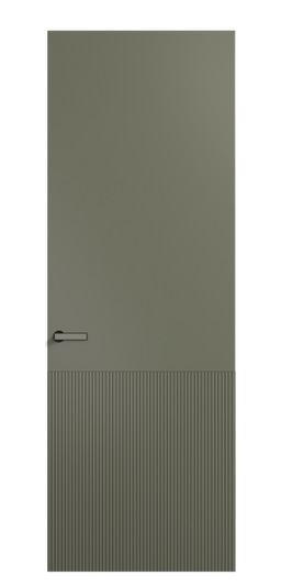 Дверь межкомнатная АКУ 8204 МОТ Матовый оливковый тёмный. Цвет Матовый оливковый тёмный. Материал Гладкая эмаль. Коллекция Velvet. Картинка.