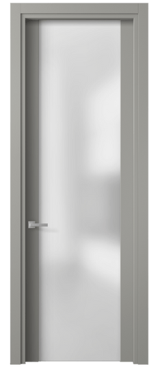 Дверь межкомнатная 4114 МНСР САТ. Цвет Матовый нейтральный серый. Материал Гладкая эмаль. Коллекция Planum. Картинка.