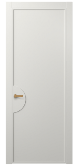 Дверь межкомнатная АКП 8604 МСР. Цвет Матовый серый. Материал Гладкая эмаль. Коллекция Frame. Картинка.