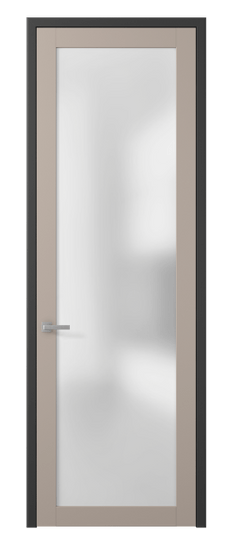 Дверь межкомнатная 2102 ПЭСК САТ. Цвет ПЭТ серо-коричневый . Материал ПЭТ. Коллекция Planum. Картинка.