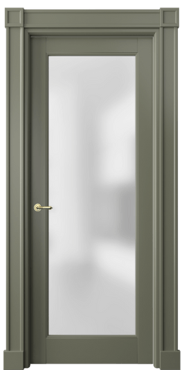Дверь межкомнатная 6300 БОТ САТ. Цвет Бук оливковый тёмный. Материал Массив бука эмаль. Коллекция Toscana Plano. Картинка.