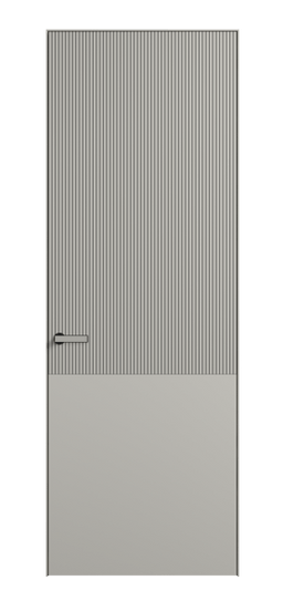Дверь межкомнатная АКП 8205 МТСР. Цвет Матовый тёплый серый. Материал Гладкая эмаль. Коллекция Velvet. Картинка.
