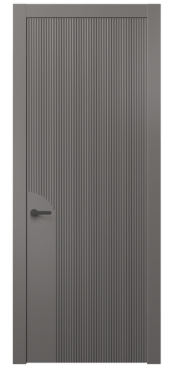 Дверь межкомнатная АКП 8625 МКЛС. Цвет Матовый классический серый. Материал Гладкая эмаль. Коллекция Dune. Картинка.