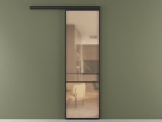 Перегородка Формато вдоль стены 1 створка