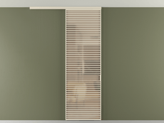 Перегородка Formato вдоль стены на потолок одностворчатая