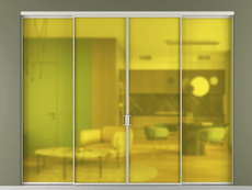 Перегородка Формато внутри проёма 4 створки