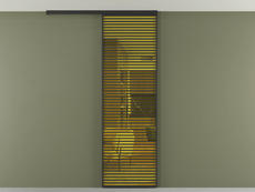 Перегородка Формато вдоль стены на потолок 1 створка