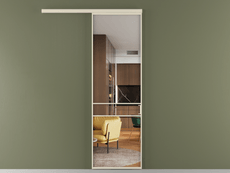 Перегородка Формато вдоль стены 1 створка