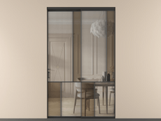 Перегородка Mosaic внутри проёма 2 створки